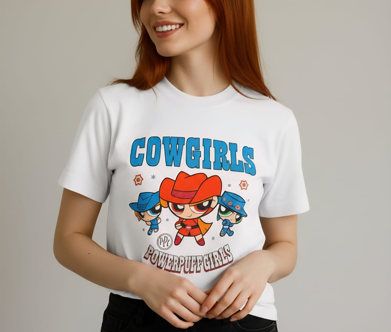 T-Shirt exclusiva das Meninas Superpoderosas- OFF WHITE